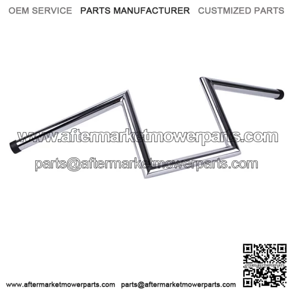 Motorcycle Chrome 8" Rise Hanger 1"  Drag Z Bars Handlebar For Harley Custom (For: Harley-Davidson)