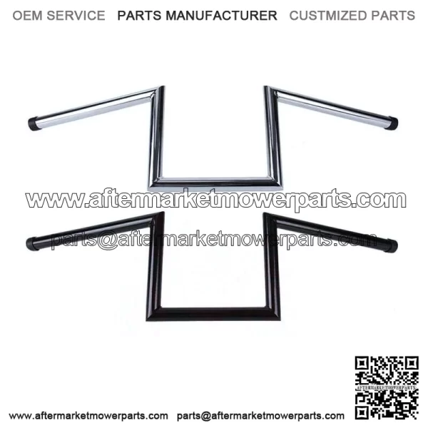1" Z-Bars 8" Rise Drag Handlebars For Harley Sportster XL 883 1200 Dyna Softail (For: Harley-Davidson)