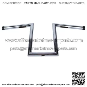 10-1/2" Rise 1" Hangers Z-Bar Handlebars For Harley Bobber Chopper Universal (For: Harley-Davidson)