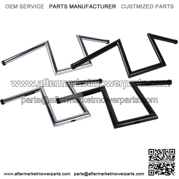 Motorcycle 1" Drag Bar Handlebars Z-Bars for Harley Softail Dyna Bobber Chopper (For: Harley-Davidson)