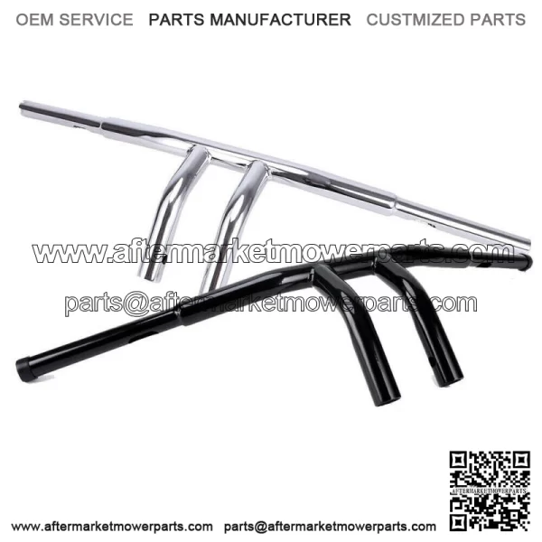 Fat 1-1/4" 8" Rise Drag T-Bar Handlebars For Harley Touring Glide Motorcycle (For: Harley-Davidson)