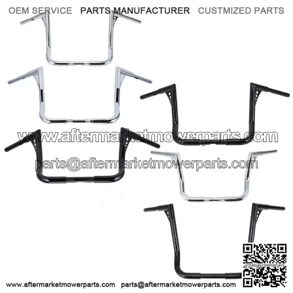 12" 14" 16" Rise Hanger Handlebars For Harley Touring FLHT FLHTC 1982-2021 (For: Harley-Davidson)