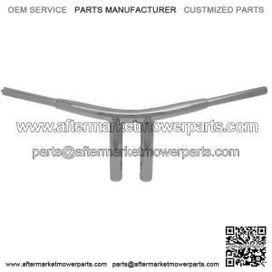 8" Chrome Radius T-Bar Handlebars for Harley Davidson