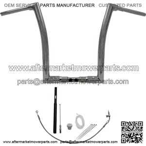 Chrome 16" Flat Top Handlebar Kit 2021-2022 Harley Touring FLTR CVO