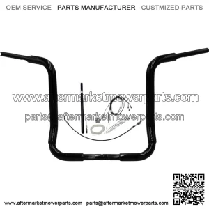 Black 16" Round Top Handlebar Kit 2021-2022 Harley Touring FLH CVO