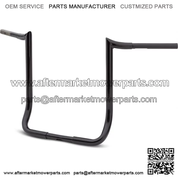 Black 18" Prime Ape Handlebar for 83-19 Harley Touring FLHT FLHTC