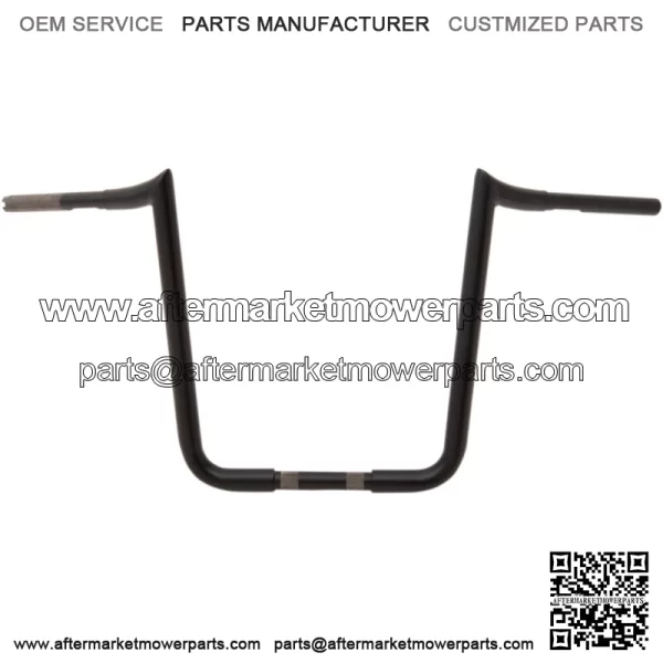 Flat Black 18" Prime Ape Handlebars for 1984-2020 Harley Softail FXS