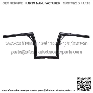 12"Rise vivid Black Hangers Handlebar For Harley Dyna Sportster XL 883 1200