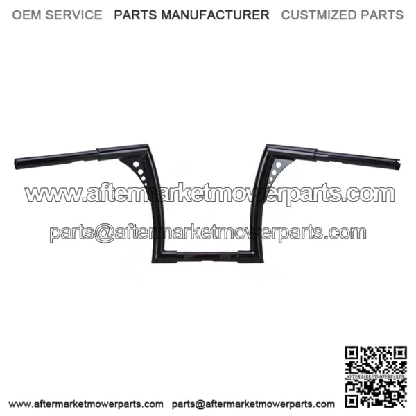 12"Rise vivid Black Hangers Handlebar For Harley Dyna Sportster XL 883 1200
