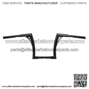12" Rise Vivid Black Hangers Handlebars For Harley Softail Dyna Sportster XL