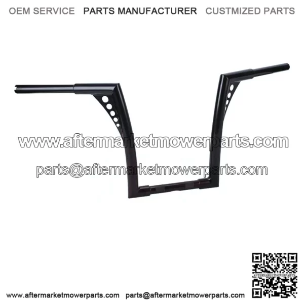 14" Rise Vivid Black Hangers Handlebars For Harley Softail Dyna Sportster XL