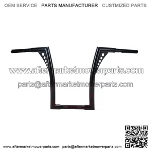 16" Rise Vivid Black Hangers Handlebars For Harley Softail Dyna Sportster XL