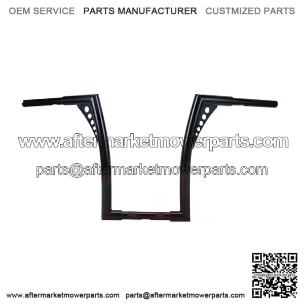 16" Rise Vivid Black Hangers Handlebars For Harley Softail Dyna Sportster XL