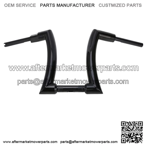 Glossy Black (14") Hanger Bars Handlebars For Harley Dyna FLST FXST Sportster XL