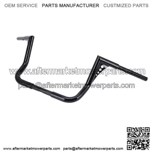 12" Rise Glossy Black Handlebars For Harley Touring Electra Glide 1982-2021