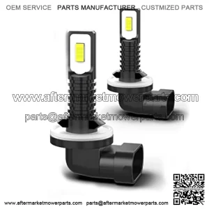 For John Deere 3520 cab tractor Bright White Max 50W 6000K High Power 881 LED Fog Light Bulbs 889 898 886 894 Bulbs and Play Pack of 2