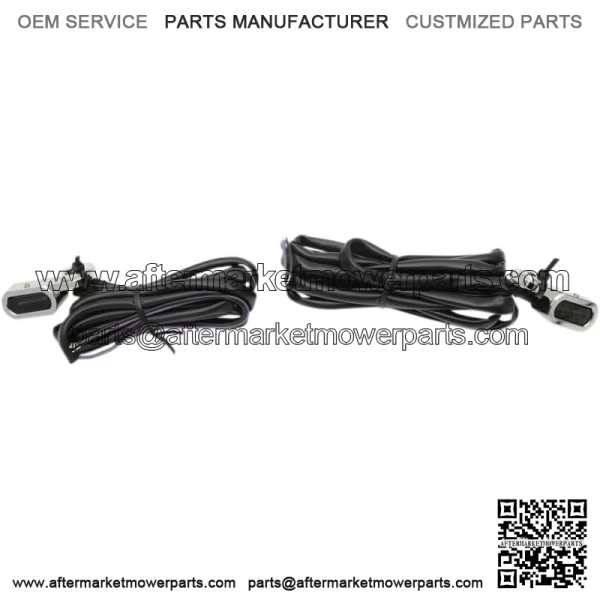 Chrome LED Handlebar Marker Smoke Lens Lights Drag Touring Softail V-Rod Harley (For: Harley-Davidson)