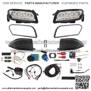 Golf Cart Deluxe Plus LED Light Kit Fit Club Car Tempo Electric & Gas