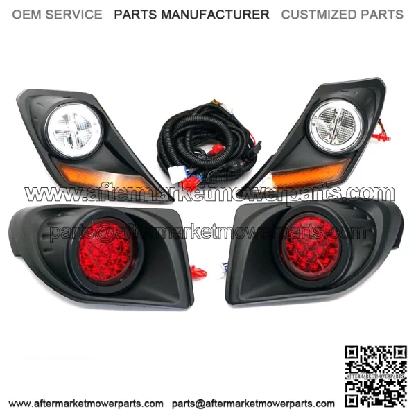 New Set LED Headlight Taillight Light Kit For Yamaha Drive2 Golf Cart 2017-Up