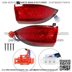 For Club Car Precedent and Tempo LED Tail Light 2004-up Rear Light 12V 3 wire