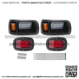 For Club Car DS Golf Cart Street Legal LED Light Headlight & Taillight Kit 1993+