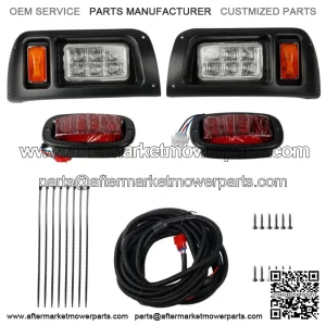 New Club Car DS LED Light Kit Adjustable Headlights Tail Lights Golf Cart 1993+