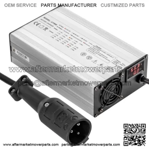 48V 15A Golf Cart Battery Charger Club Car Charger 3 Pin Round Plug / LED