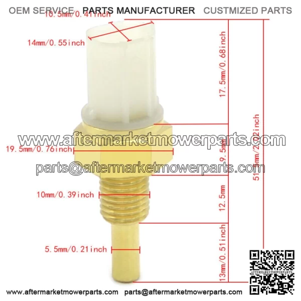 For Kawasaki Radiator Cooling Fan Switch Sensor KRF750 4x4 KVF750A 4x4i KFX450R For: More than one vehicle - Image 2