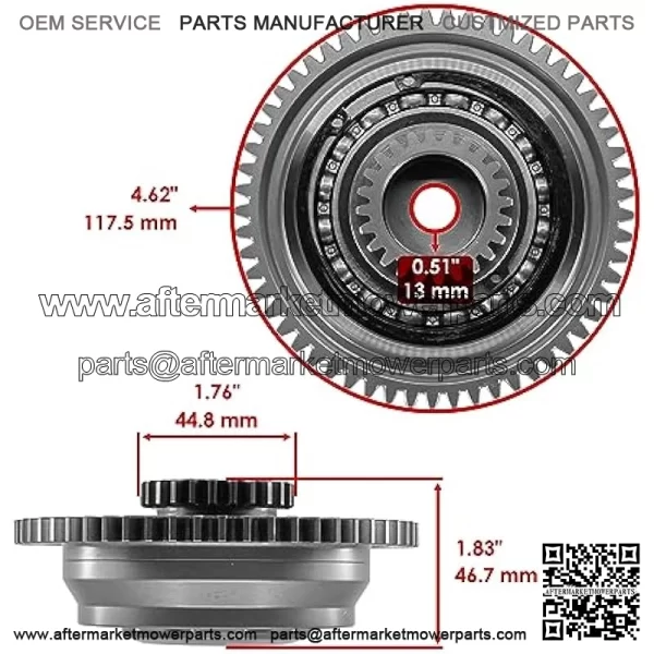 Supercharger Clutch Gear Assembly Compatible with Yamaha Waverunner FZR FZS GX1800 2014 2015 2016 - Image 2