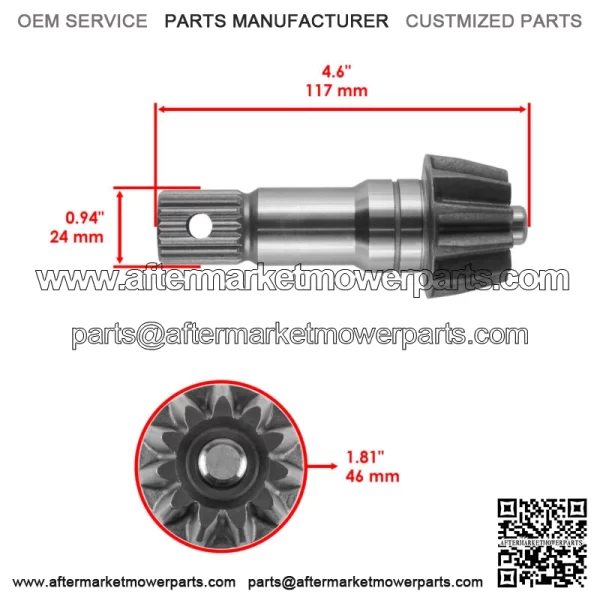 Front Differential Gear Pinion Kit for Polaris Sportsman 800 4x4 EFI 2010 - 2014 For: Polaris Sportsman 800 - Image 2
