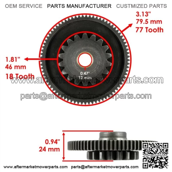 Starter Gear fits Polaris RZR 570 2014 2015 - 2021 Starter Clutch Gear 1204683 For: Polaris Sportsman 570 - Image 2