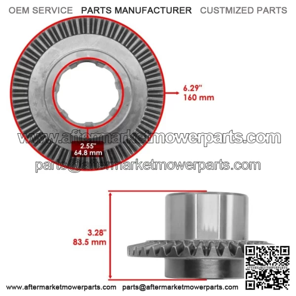 Front Differential Ring & Pinion For Polaris 3235175 3235387 3233944 - Image 2