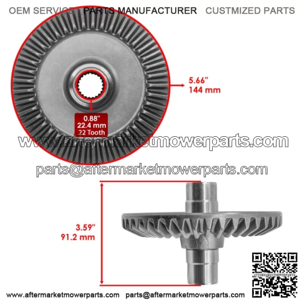 41431-HN8-000 Rear Differential Gear Ring & Pinion For Honda TRX650FA 2003-2005 - Image 2
