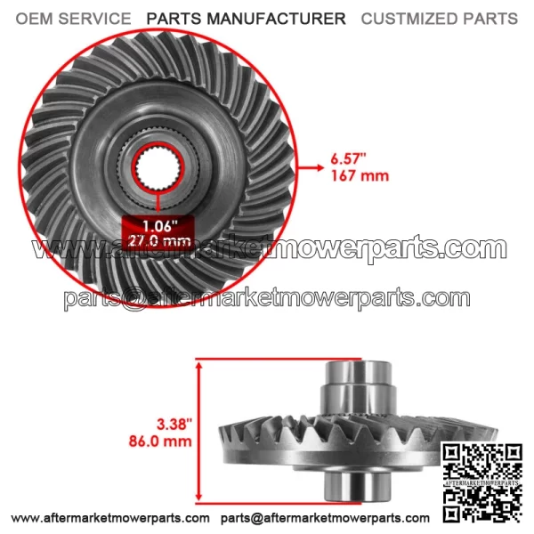 Rear Differential Gear & Pinion For Can Am Outlander Max 650 6x6 2022 - Image 2