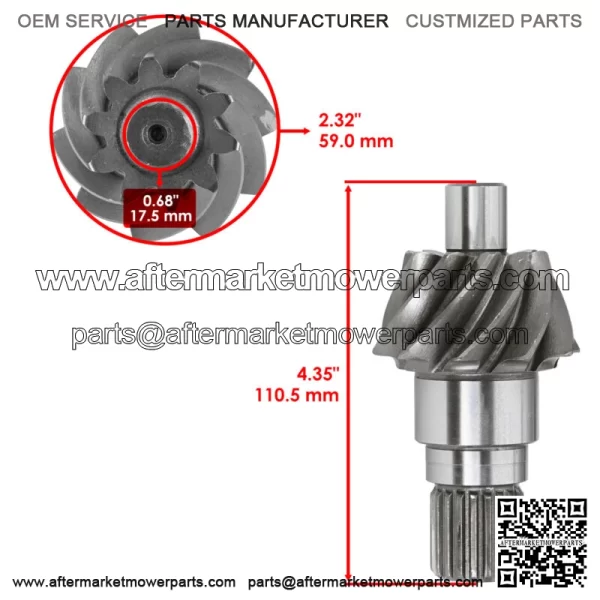 Rear Differential Gear & Pinion For Can Am Outlander Max 650 6x6 2022 - Image 3