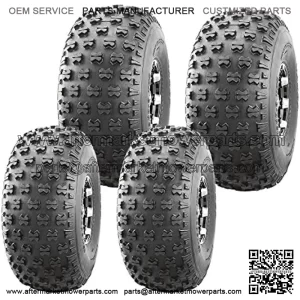 Set 4 Utility ATV tires 22.5x10-8 & 25x12-9 for 05-16 John Deere GATOR TS/TE 4x2
