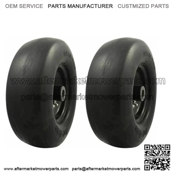 2 Flat Free Tires For  TimeCutter SS 4235 Cub Cadet 50 Troy-Bilt Mustang 42