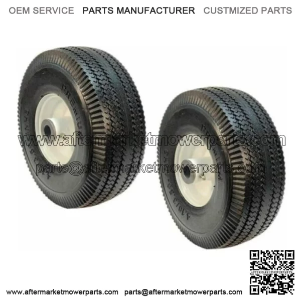 2 Flat Free Mower Front Wheels for  TimeCutter-Z MX4250 Z5000 SS4260 SS4200