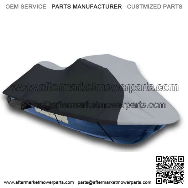 Black/Gray Jet Ski PWC Cover fits Yamaha WaveRunner FX Cruiser SVHO 2014 2015 For: 2015 Yamaha SVHO