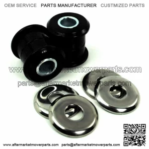 New Chrome  Polyurethane Handlebar Riser Bushings Damper Kit Harley (For: Harley-Davidson)
