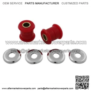 Handlebar Damper Kit Red Polyurethane Bushings Riser Harley Sofail Dyna Xl Chop (For: Harley-Davidson)