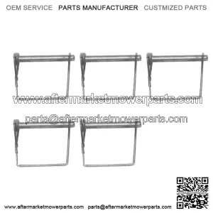 Set of 5 Wire Lock Pin 1/4 Inch X 3-3/4 Inch Square