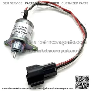 Fuel Shut Off Solenoid 119233-77932 Yanmar 1503ES-12S5SUC12S Replace Woodward M810324 for John Deere 3038E 3036E 3032E 2025R 2032R 2027R 2036R Tractor Stop Solenoid 12VDC
