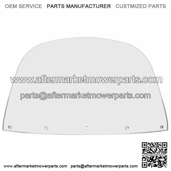 Memphis Shades 12 Clear Standard Replacement Windshield Harley Touring 86-95 FLH (For: Harley-Davidson)