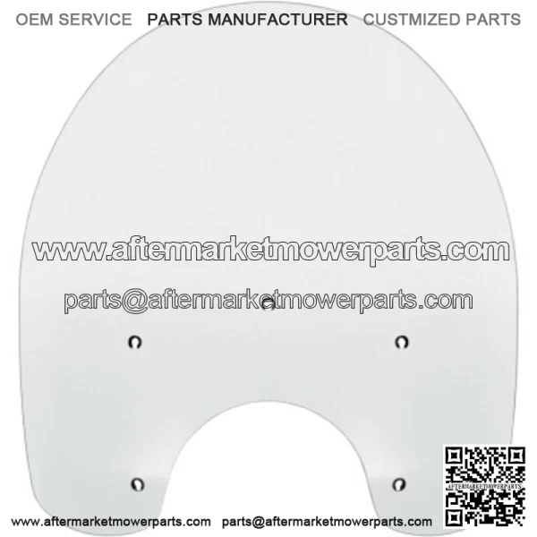 Memphis Shades 15 OE Replacement Clear Horseshoe Windshield Harley Softail 86-17 (For: Harley-Davidson)