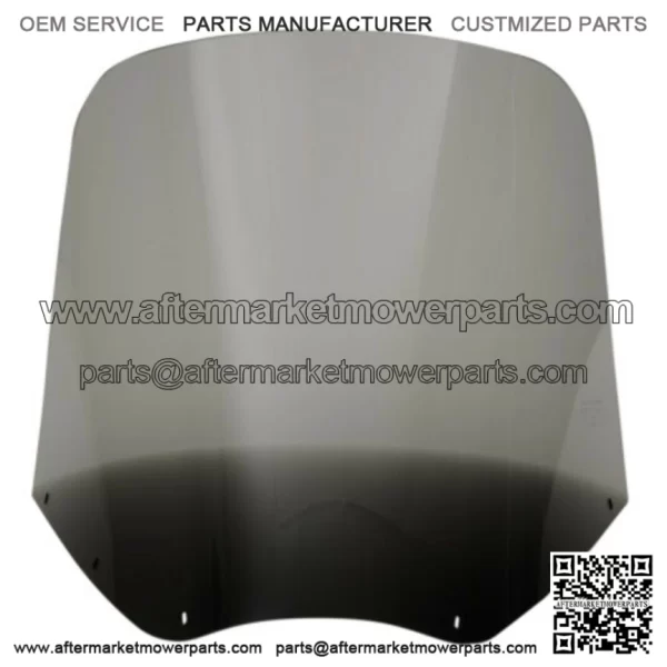 Memphis Shades 15" Black Smoke Tint Road Warrior Windshield Harley Softail Dyna (For: Harley-Davidson)