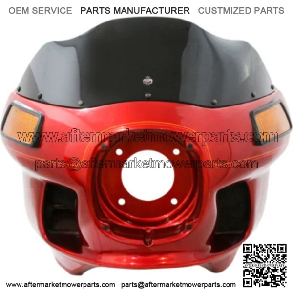 Klock Werks 8 Dark Black Smoke Flare Windshield Harley FXR FXRT FXRP Super Glide (For: Harley-Davidson)