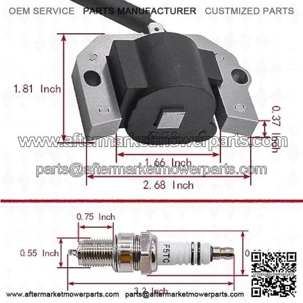 21171-7034 Ignition Coil Fit for Kawasaki 21171-7001 -7003-7006 -7022-7024 21171-7037 Compatible with FH381V FH451V FH500V FH531V FH541V FH580V FH601V FH641V FH680V For John Deere MIA11064 AM133525 - Image 4