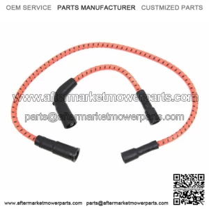 Orange & Black Cloth Spark Plug Ignition Wire Set Harley Sportster Touring (For: Harley-Davidson)