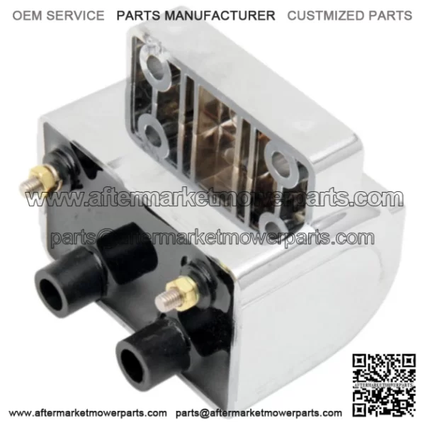 Chrome Dual-Fire 3 Ohms 12v Ignition Coil 1970-06 Harley (For: Harley-Davidson)